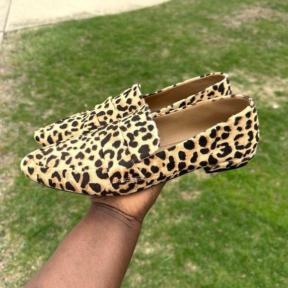 Steve Madden Women's Brown and Tan Animal Print Loafer Flats Size 10 Shoes - Picture 10 of 17